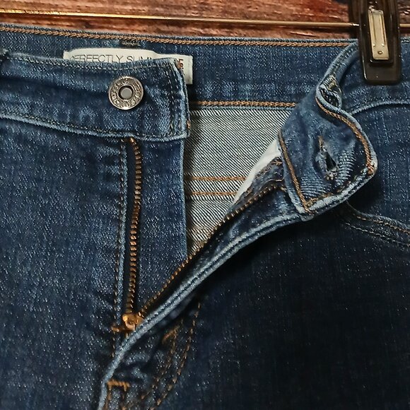 Levis 512 Jeans 10 30X28 Perfectly Slimming Boot Cut Flap Pocket Blue Denim - Picture 6 of 9